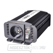 Solight inverter 12V, USB 500mA, fém, fekete, max. terhelés: 300W Előnézet 
