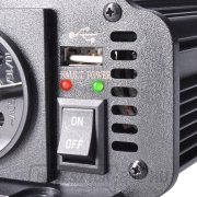 Solight inverter 12V, USB 500mA, fém, fekete, max. terhelés: 300W náhled