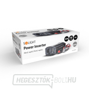 Solight inverter 12V, USB 500mA, fém, fekete, max. terhelés: 300W náhled