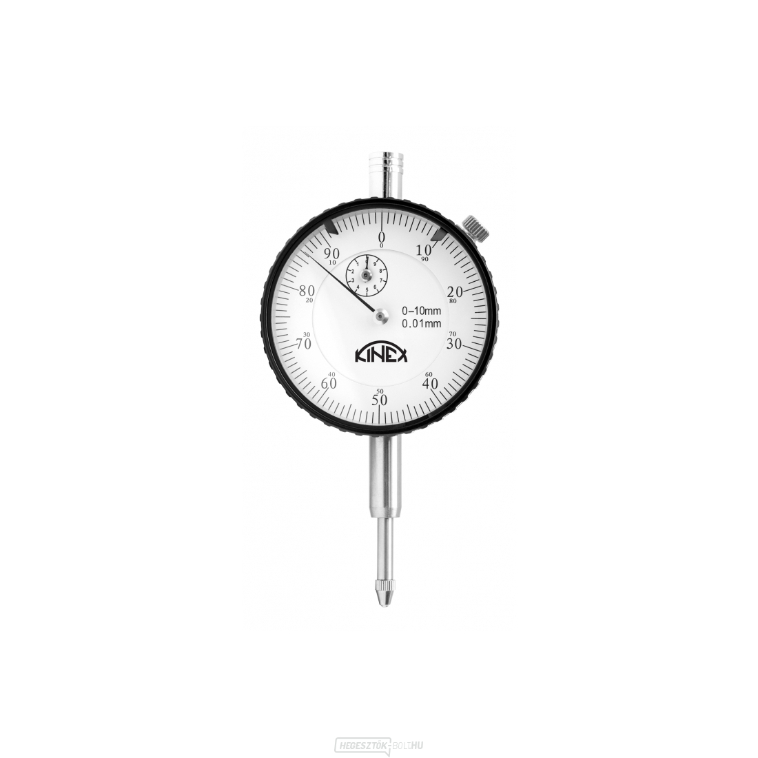 KINEX mérőóra 0-10 mm/60 mm/0,01 mm - bilinccsel, ČSN 25 1820