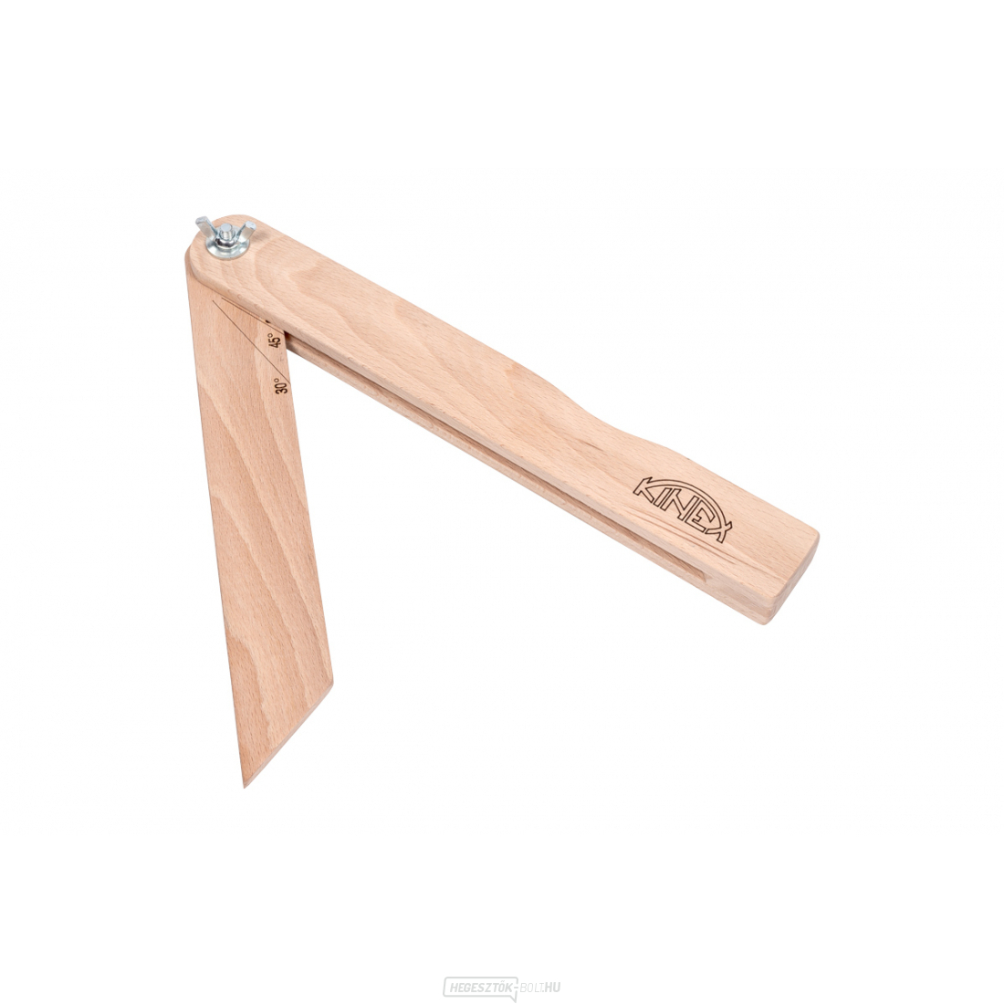 Fa szögmérő 250mm/30°, 45°, 60°, 90°