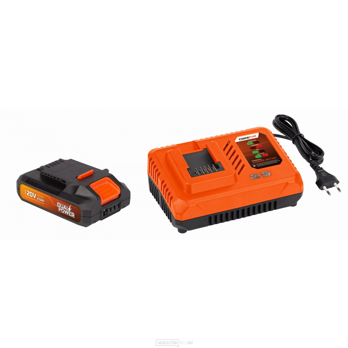 POWERPLUS POWDP9062 - Töltő 20V/40V plusz Akkumulátor 20V LI-ION 2,0Ah