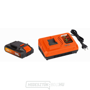 POWERPLUS POWDP9062 - Töltő 20V/40V plusz Akkumulátor 20V LI-ION 2,0Ah gallery main image