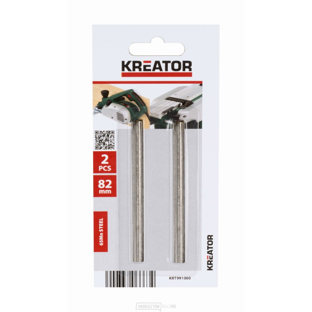 KREATOR KRT991000 - 2 db tartalék kés gyalukhoz 82mm