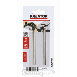 KREATOR KRT991000 - 2 db tartalék kés gyalukhoz 82mm