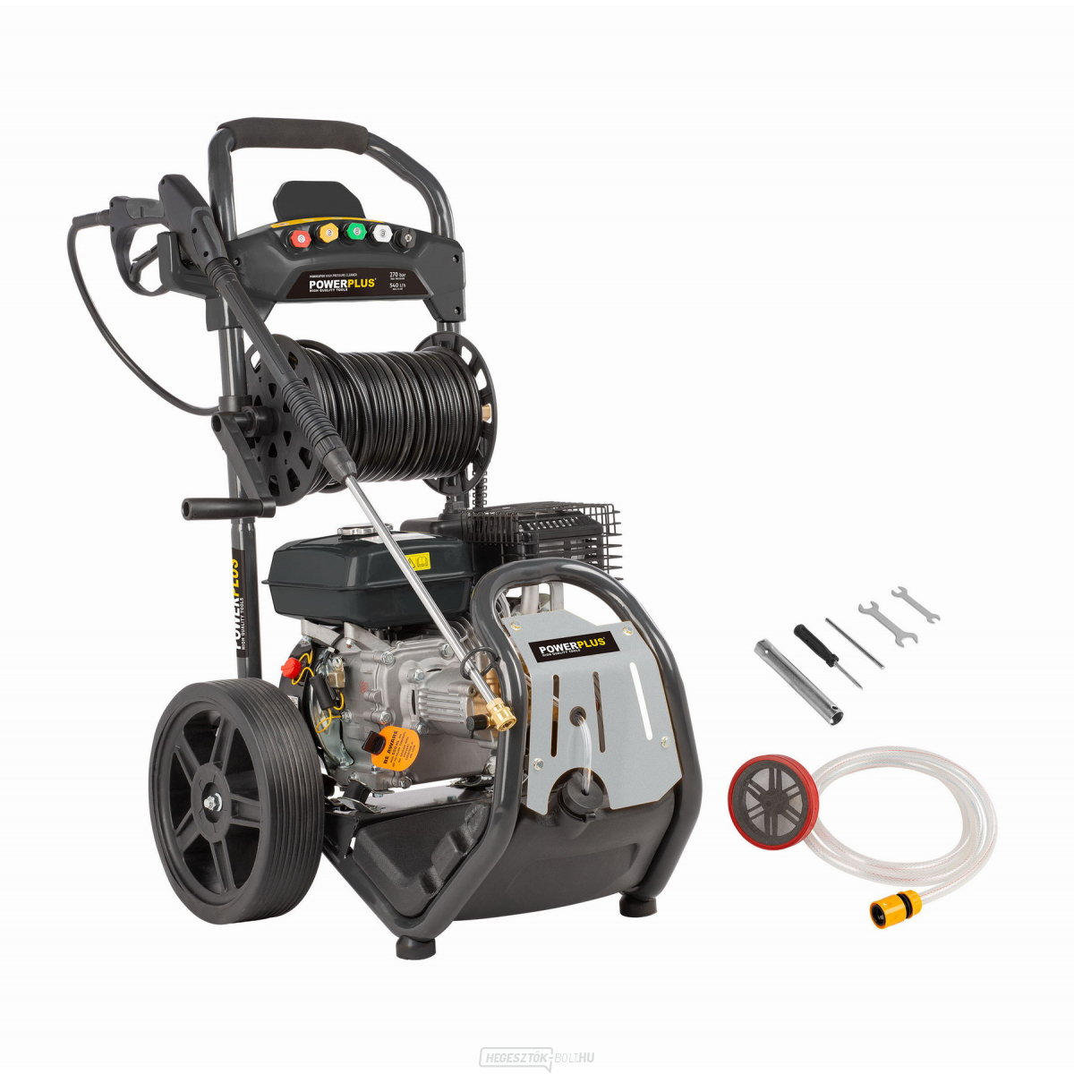 POWERPLUS POWXG9100 - Benzinnyomású mosó szivattyúval 210cc 270bar