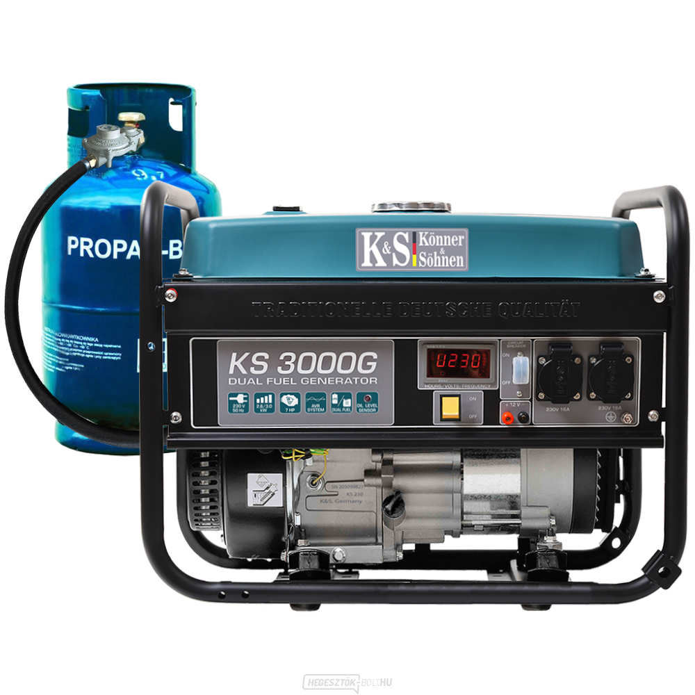 Könner & Söhnen LPG/benzin generátor KS 3000 G
