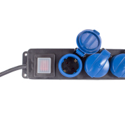 Aljzatléc kapcsolóval feszültségjelző lámpával 3 utas - 1,5 m Előnézet 