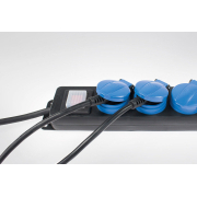 Aljzatléc kapcsolóval feszültségjelző lámpával 5 utas - 4,5 m Előnézet 