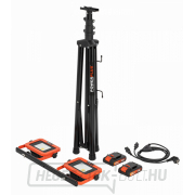 POWERPLUS POWDP8035 - Elemes LED zseblámpa állványon 2x20V plusz 220V 2x20W (elem nélkül) náhled