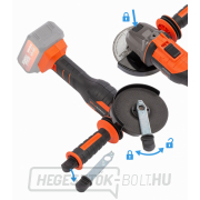 Akkus sarokcsiszoló 125mm POWERPLUS POWDP35170 - 40V kefe nélküli (akkumulátor nélkül) náhled