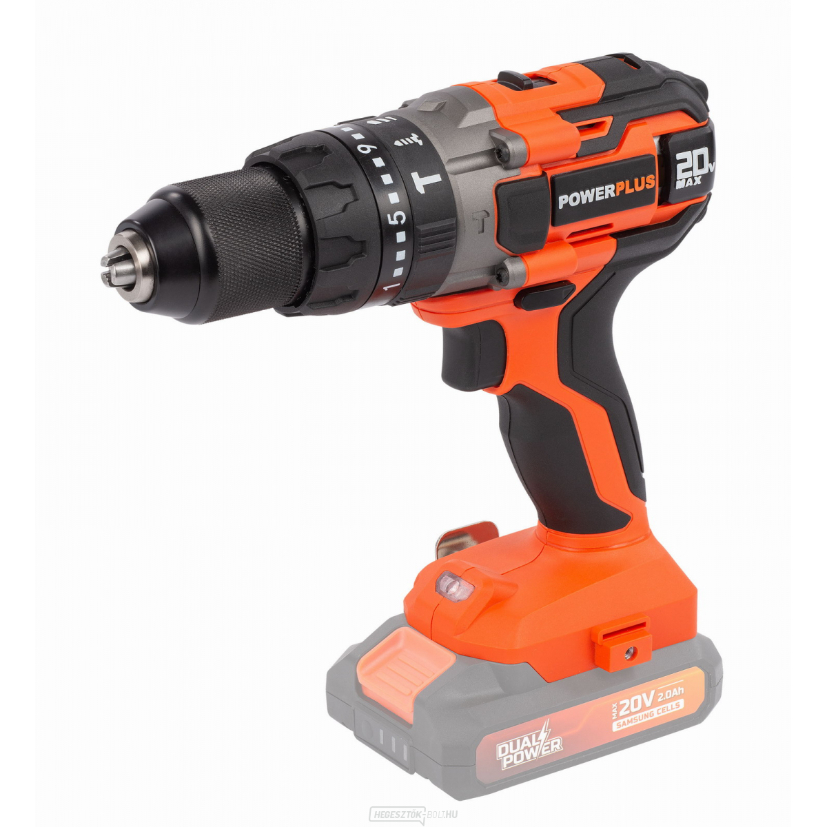 POWERPLUS POWDP15200 - Akkus csavarhúzó/fúrókalapács 20V (akkumulátor nélkül)