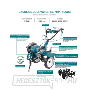 Könner & Söhnen KS 7HP-1050G kultivátor, benzin náhled