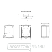 Solight nedves aljzat IP54, szürke náhled