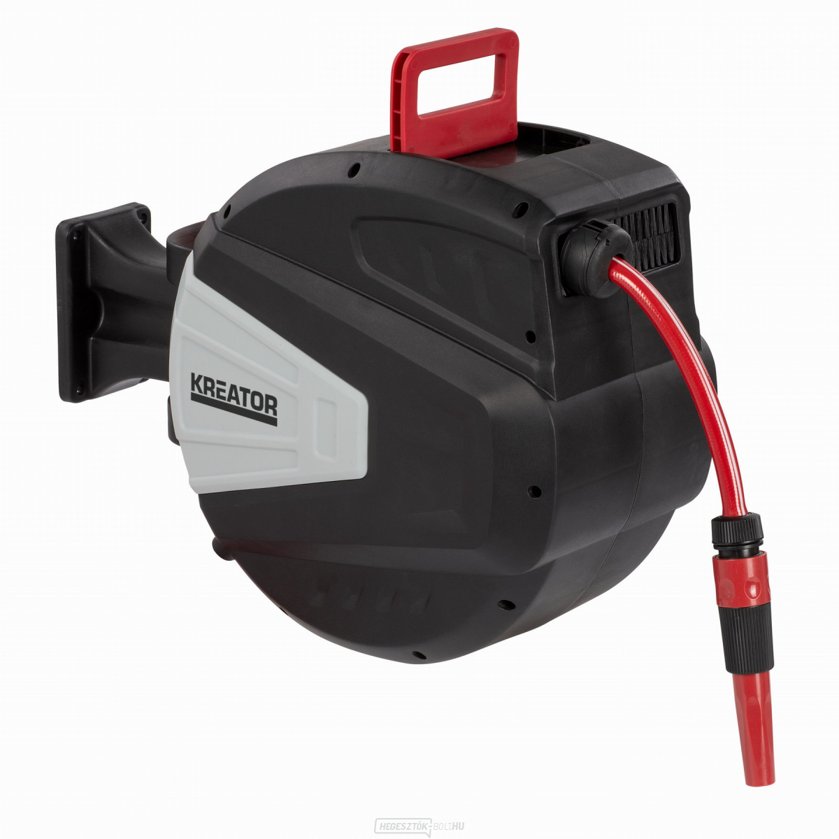 KREATOR KRTGR6711 - Kerti tömlő aut. tekercselés 15m 1/2"
