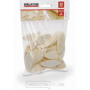 KREATOR KRT120105 - Összekötő lamella 55 x 19 x 4 mm (50 db) gallery main image
