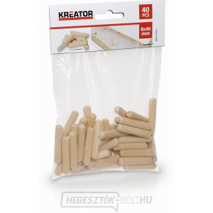 KREATOR KRT110102 - Asztaloscsapok 8 x 40 mm (40 db)