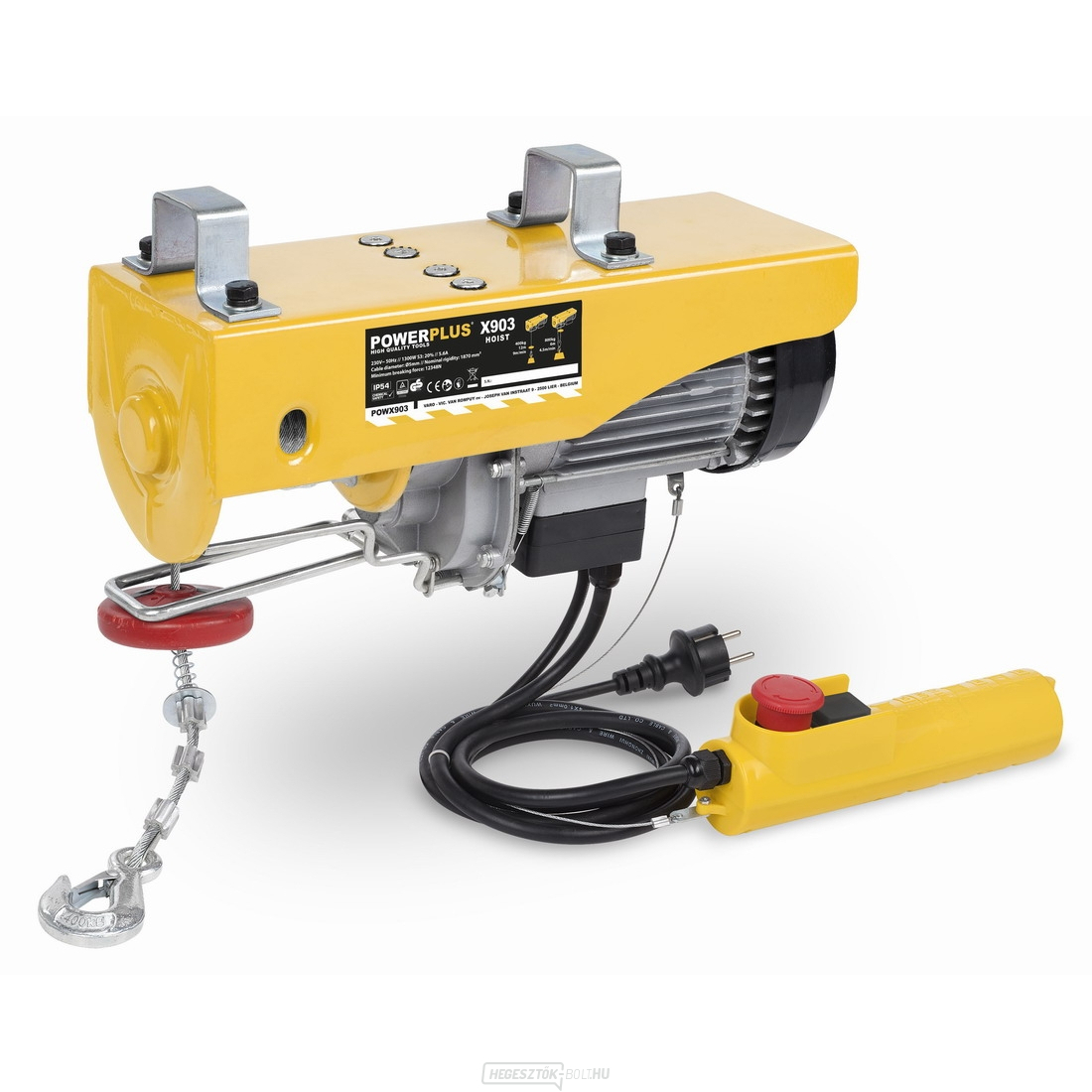 POWERPLUS POWX903 - kötélcsörlő (macska) 1300 W 400-800Kg