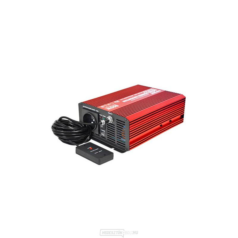 Feszültség átalakító CARSPA P600 12V/230V 600W tiszta szinuszos DO