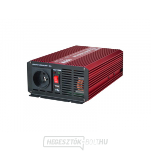 Feszültség átalakító CARSPA P600 12V/230V 600W tiszta szinuszos USB gallery main image