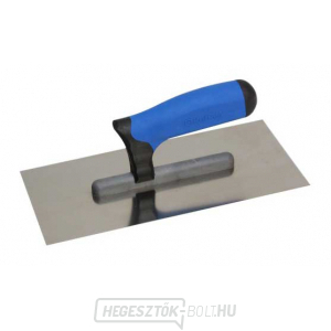 KUBALA - rozsdamentes acél simító 270x130mm sima - kétkomponensű nyél KUBALA - rozsdamentes acél simító 270x130mm sima - kétkomponensű nyél gallery main image