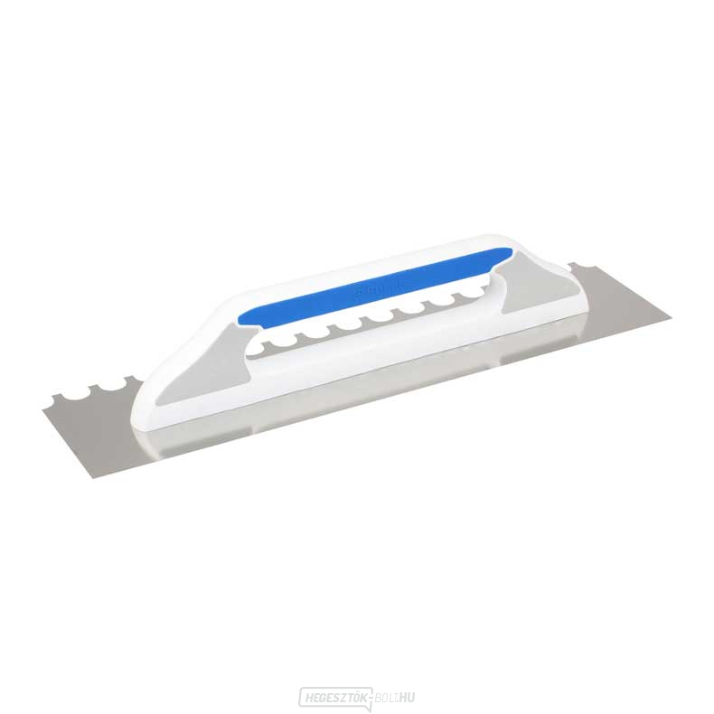 KUBALA - rozsdamentes acél simító 480x130mm félkör alakú fog - háromkomponensű nyél KUBALA - rozsdamentes acél simító 480x130mm félkör alakú fog - háromkomponensű nyél gallery main image