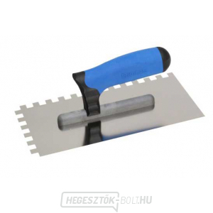 KUBALA - rozsdamentes acél simító 270x130mm fog 4mm - kétkomponensű nyél KUBALA - rozsdamentes acél simító 270x130mm fog 4mm - kétkomponensű nyél gallery main image