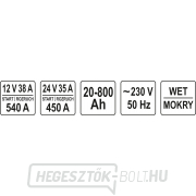 Töltő indítóállomás funkcióval 12V-540A/24V-450A Előnézet 