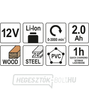 Farokfűrész Akkus 12V 0-3000rpm Előnézet 
