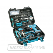 Fúrócsavarhúzó AKU 12V Li-ion szerszámokkal, 128 db-os készlet gallery main image