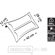 Kettős önfelfújó párna 42x28x12cm kék Előnézet 