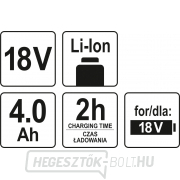Tartalék akkumulátor 18 V Li-Ion 4.0 AH (YT-82782, YT-82788, YT-82826, YT-82804) Előnézet 