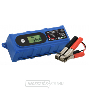 Mikroprocesszoros töltő 4Amperes 6/12V PB/GEL LCD kijelző gallery main image