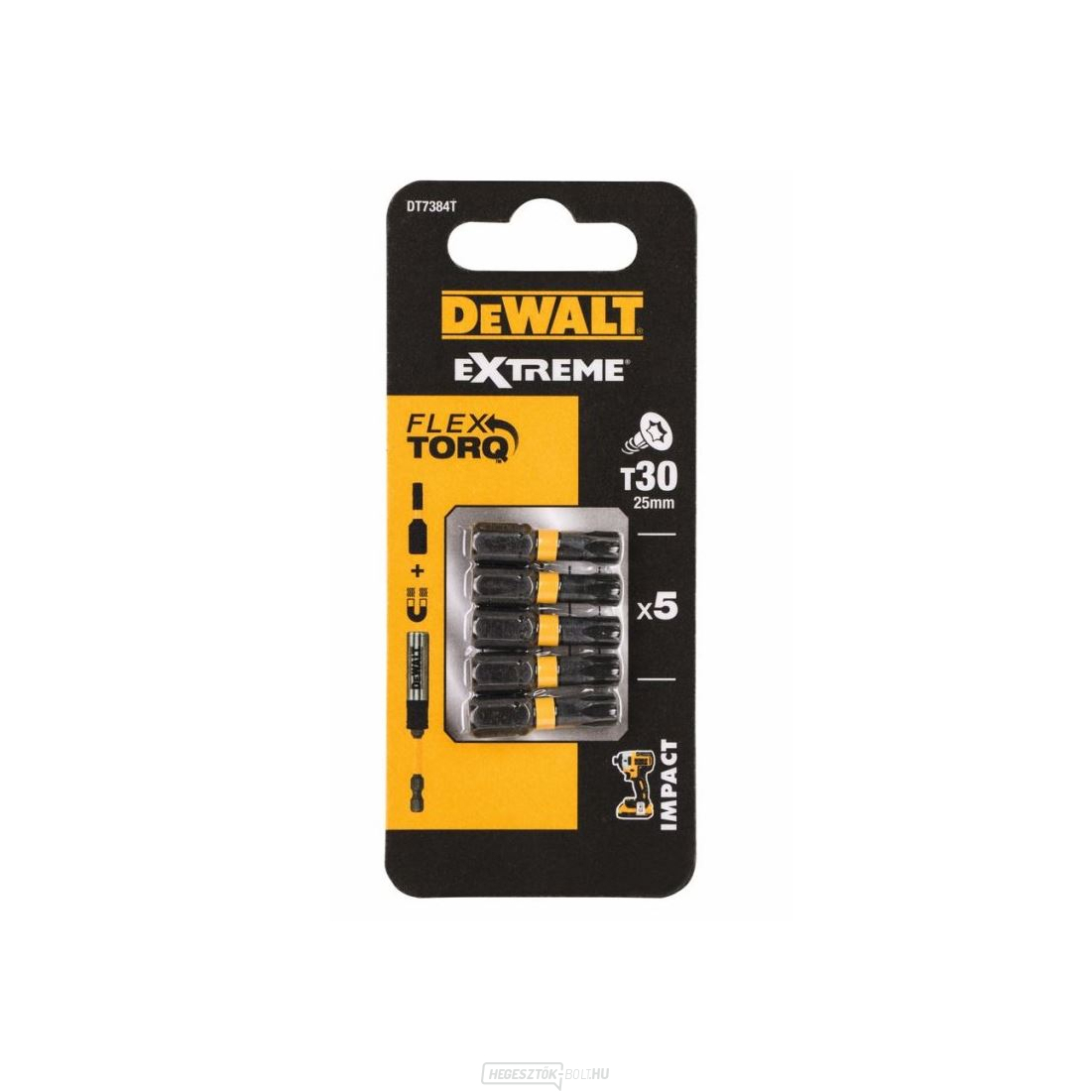 DEWALT 5 RÉSZES T30 25 mm-es EXTRÉM TORZIÓS FÉRSZETET DT7384T