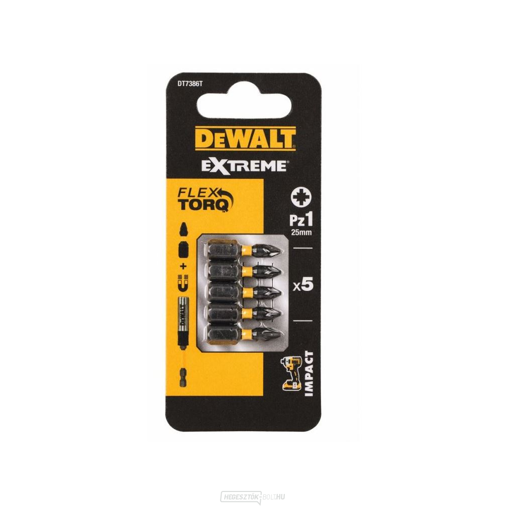 DEWALT 5 RÉSZES PZ1 25 mm-es, EXTRÉM TORZIÓS BETŰ KÉSZLET DT7386T DEWALT 5 RÉSZES PZ1 25 mm-es, EXTRÉM TORZIÓS BETŰ KÉSZLET DT7386T gallery main image