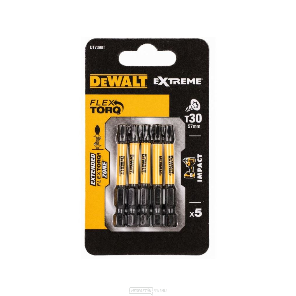 DEWALT bitkészlet 5 db 57MM TORX 30 EXTREME Torsion DT7398T