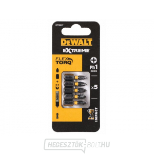 DEWALT 5 RÉSZES PH1, 25 mm-es, EXTRÉM TORZIÓS FÉRSZETET DT7993T