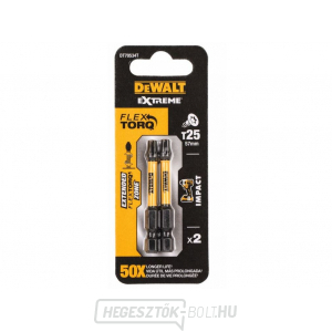 DEWALT 2X TORZIÓS CSAVARHÚZÓ, 57MM T25 EXTREME DT70534T gallery main image
