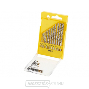 DEWALT 13 DARABOS HSS-G FÉMFÚRÓ KÉSZLET MŰANYAG KAZETTÁBAN DT5922 DEWALT 13 DARABOS HSS-G FÉMFÚRÓ KÉSZLET MŰANYAG KAZETTÁBAN DT5922 gallery main image
