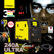 KOWAX GeniMig®240DP LCD SET 1a + égő 4m + kábelek 3m + szelep + burkolat Előnézet 