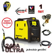 KOWAX GeniMig®240DP LCD SET 1a + égő 4m + kábelek 3m + szelep + burkolat Előnézet 