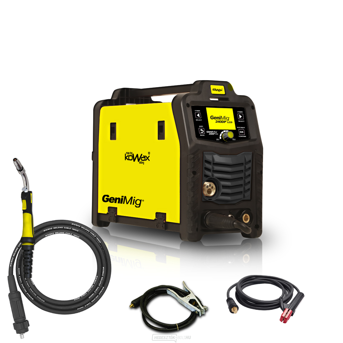 KOWAX GeniMig®240DP LCD + égő 4m + kábelek 3m