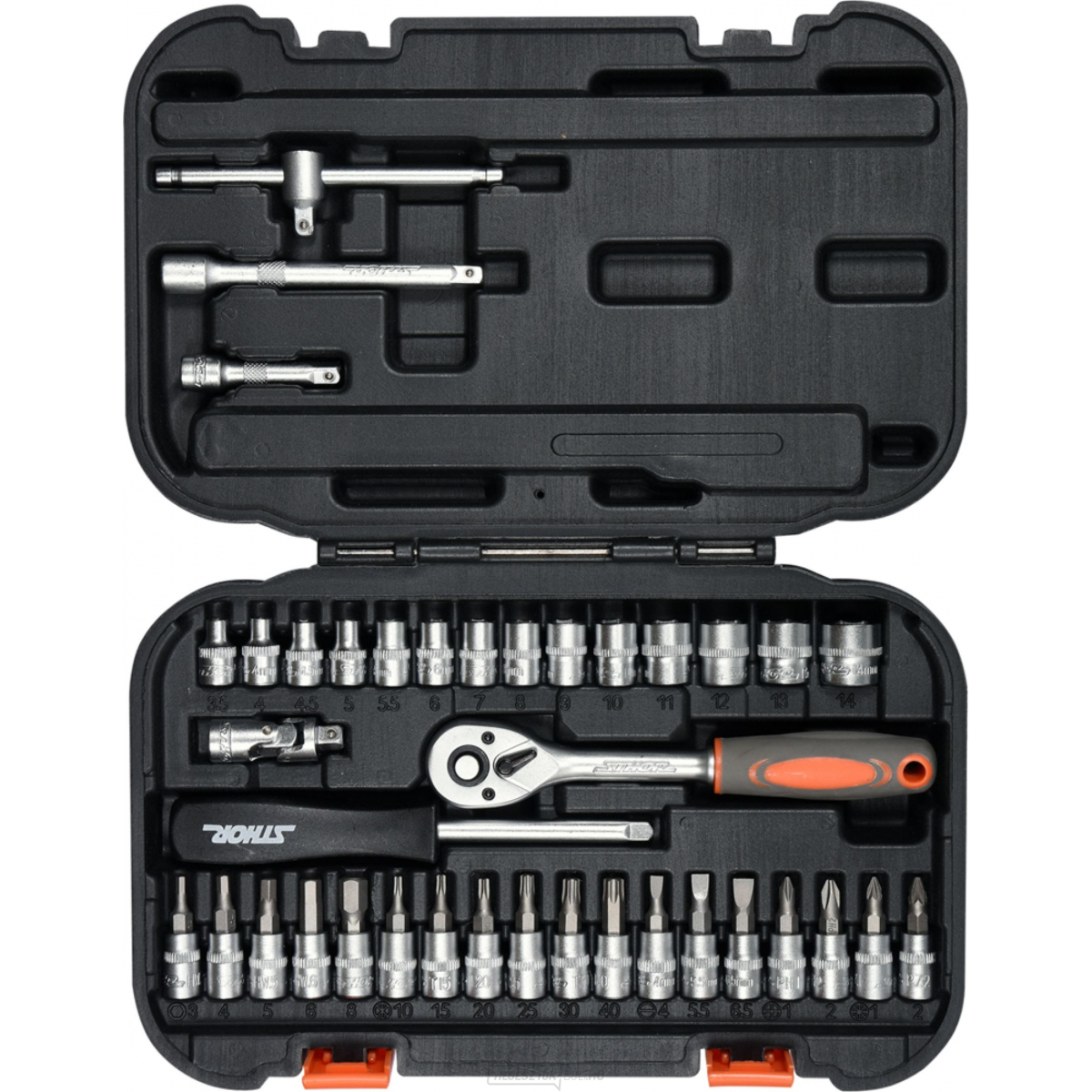 Gola készlet STHOR TO-58640 1/4" - 38 db
