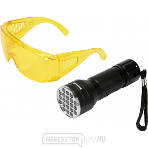 UV érzékelő lámpa készlet védőszemüveggel