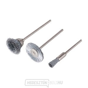 WOLFCRAFT - Mini drótkefe, 3 db-os készlet gallery main image