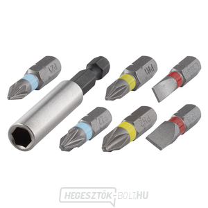 WOLFCRAFT - Bit lapos/kereszt PH+PZ, adapter, 7 db-os készlet WOLFCRAFT - Bit lapos/kereszt PH+PZ, adapter, 7 db-os készlet gallery main image