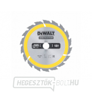 Dewalt fűrészbontó penge 165x20mm 18 fogú ATB 20° 2,4mm vágási szélesség gallery main image