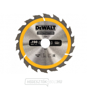 Dewalt fűrészlap macska számára. fűrészek 190x30mm 18 fogú ATB 20° gyors hosszirányú vágási szélesség 1,7mm