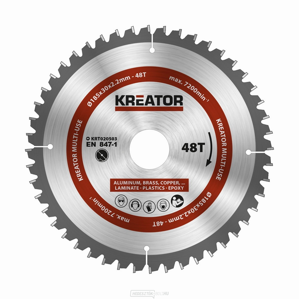 KREATOR KRT020503 - Univerzális fűrészlap 185mm, 48T