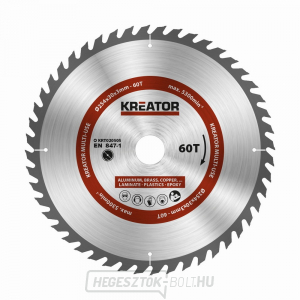 KREATOR KRT020505 - Univerzális fűrészlap 254mm, 60T gallery main image